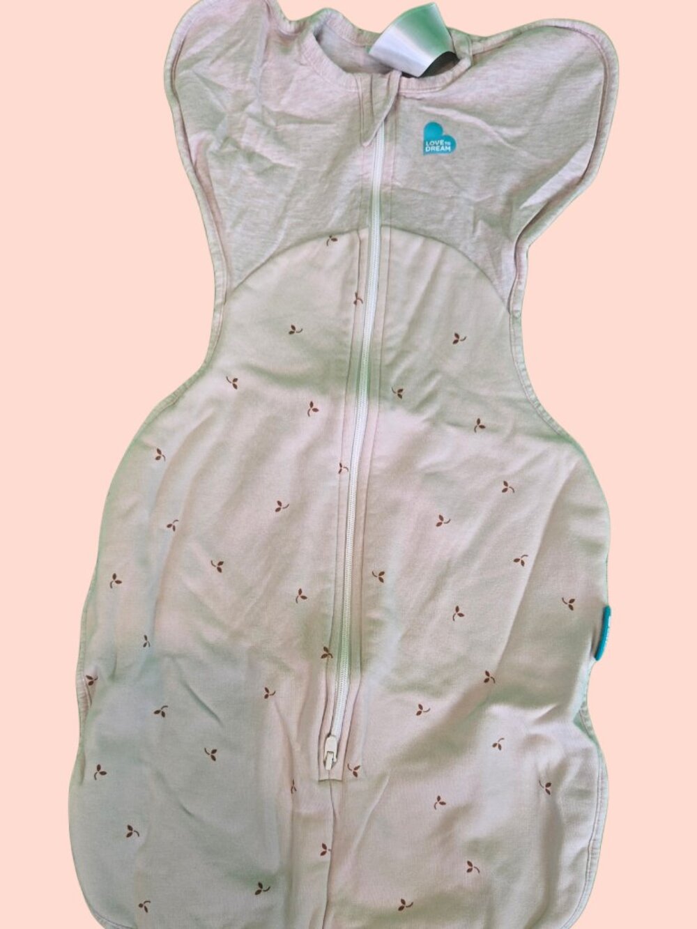 Love To Dream Swaddle Up Original – beige clair à motifs de pousses
